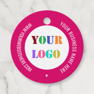 Your Company Logo Custom Text and Colours Gift Tag
