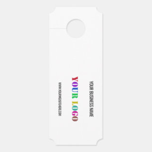 Your Company Logo Custom Text Business Door Hanger