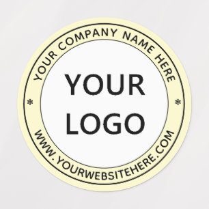 Your Company Logo Custom Text Business Labels