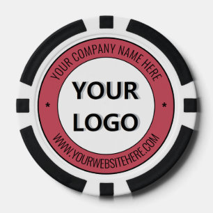 Your Company Logo Custom Text Business Poker Chips