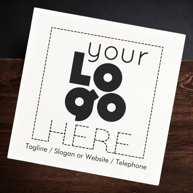 your company logo + disposable paper party napkins (Creator Uploaded)