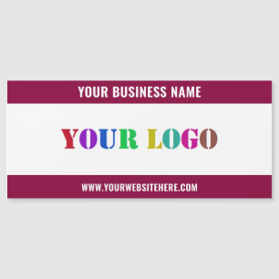 Your Company Logo Magnetic Business Card Template