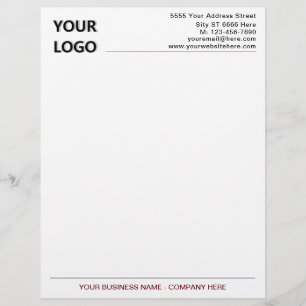 Your Company Logo Name Address Colours Letterhead