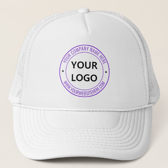 Your Company Logo Name Website Trucker Hat (Front)