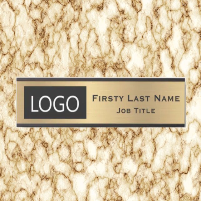 Your Company Logo Office Door Sign Faux Gold (Creator Uploaded)