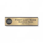 Your Company Logo Office Door Sign Gold Look