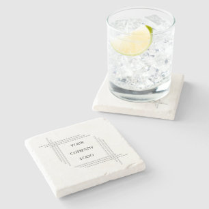 YOUR COMPANY LOGO,personalised Stone Coaster