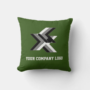 YOUR COMPANY LOGO,personalised Throw Pillow