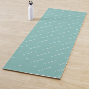 your company logo personalised yoga mat