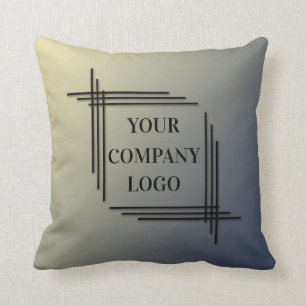 YOUR COMPANY LOGO,personalized,add your text Cushion