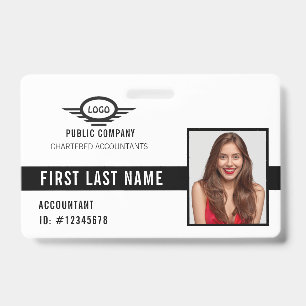 Your Company Logo Photo Name ID Badge