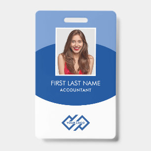 Your Company Logo Photo Name ID Badge