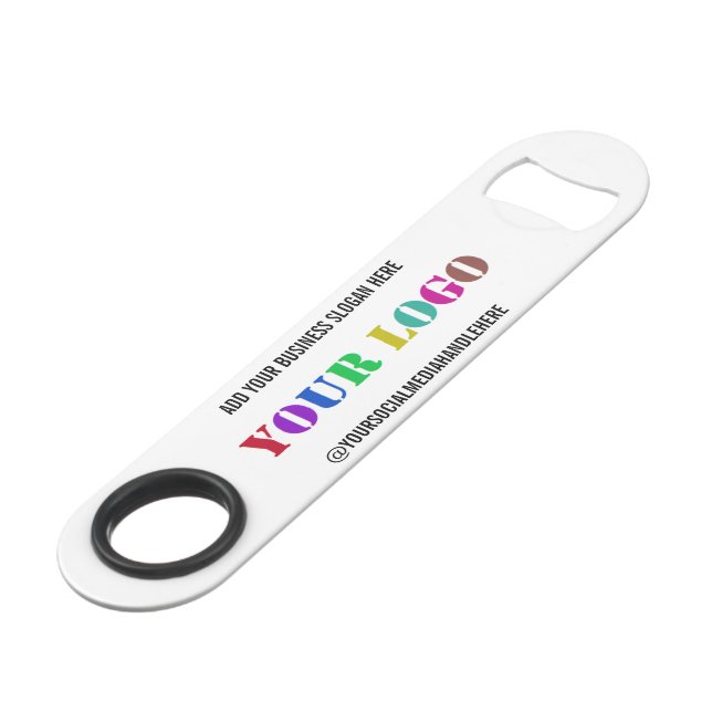 Your Company Logo Promotional Social Media Bar Key (Back Angled)