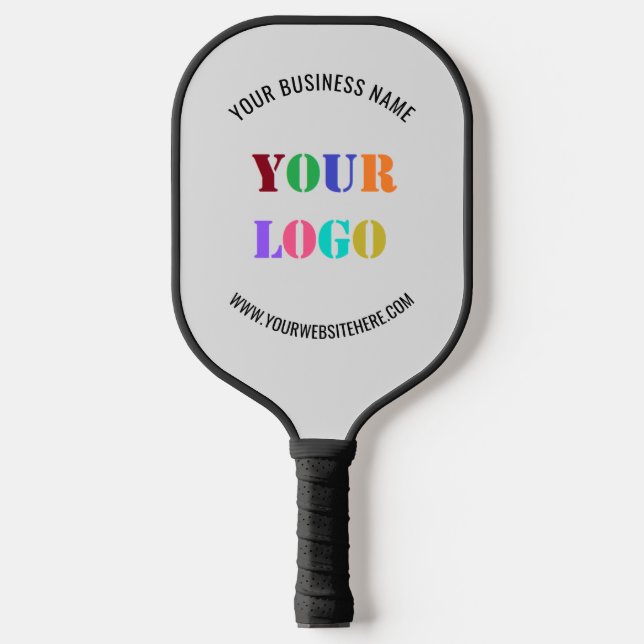 Your Company Logo Text Business Pickleball Paddle (Front)