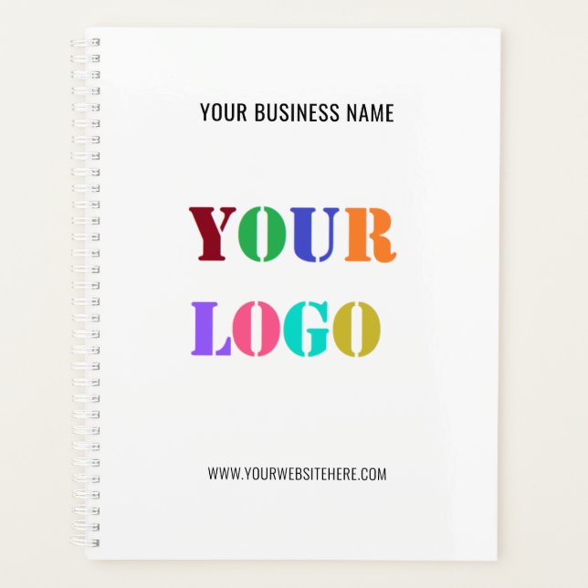 Your Company Logo Text Business Planner Example (Front)