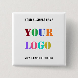 Your Company Logo Text Promotional Business Button
