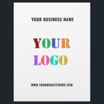 Your Company Logo Text Promotional Business Flyers<br><div class="desc">Custom Colours and Fonts - Design Your Own Personalised Flyer example with Your Company Logo and Text Branded Promotional Business Flyers template / Party Supplies Gifts Marketing Materials - Add Your Logo / Image or QR Code - Photo / and Text - Name / Information / More - Resize and...</div>