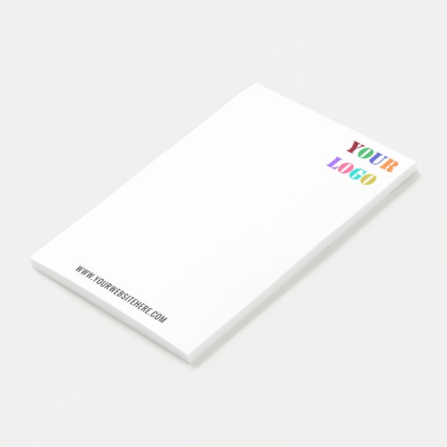 Your Company Logo Website Business Post-it® Notes (Angled)