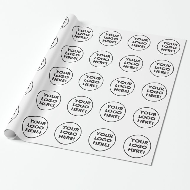 Your Company Logo Wrapping Paper (Unrolled)