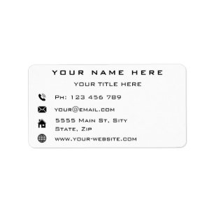 Your Company Name Address Info Business Labels