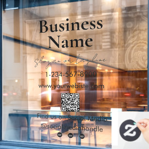 Your Company Name Storefront QR Code Social Media