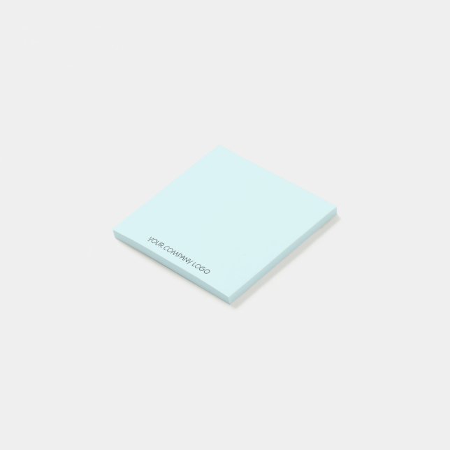 Your company's logo, personalised post-it notes (Angled)