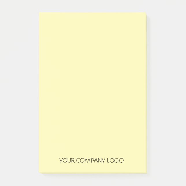 Your company's logo, personalised post-it notes (Front)