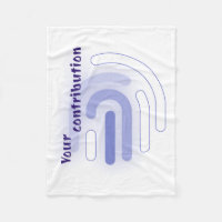 Your Contribution Neon Fingerprint Light Sticker