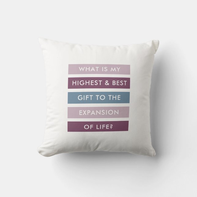 Your Contribution to Life Motivational Cushion (Front)