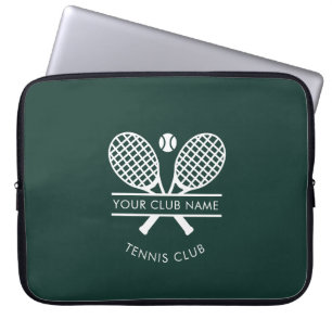 Your Country Club Name Tennis Green Custom Laptop Sleeve
