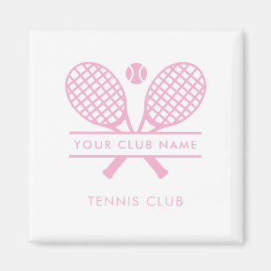 Your Country Club Name Tennis Team Any Colour Magnet