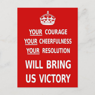 Your Courage Will Bring Us Victory. Best Price Postcard