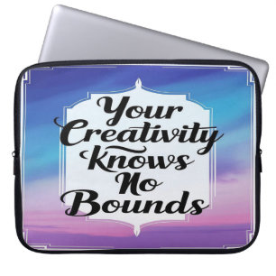 Your Creativity Knows No Bounds option 2 Laptop Sleeve