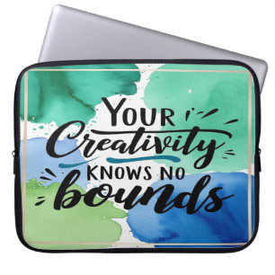Your Creativity Knows No Bounds option 4 Laptop Sleeve