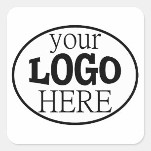 Your Custom Business Logo Square Sticker