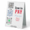 Your Custom Business Pay Here Table Tent Sign