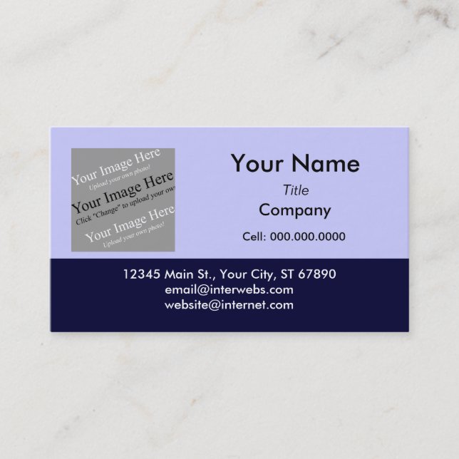 Your Custom Business Square Logo Template Business Card (Front)