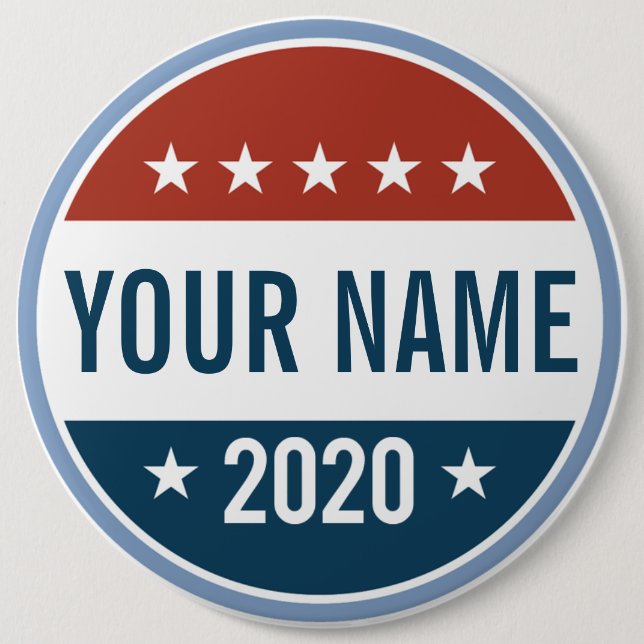 YOUR CUSTOM CAMPAIGN 2020 6 CM ROUND BADGE (Front)