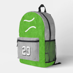 your custom colours tennis athlete printed backpack