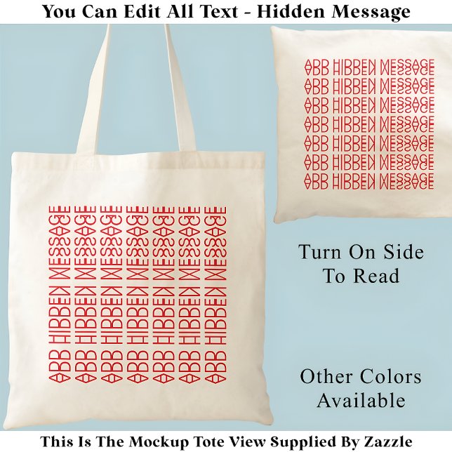 Your Custom Hidden Message 149R Novelty Tote Bag (Creator Uploaded)