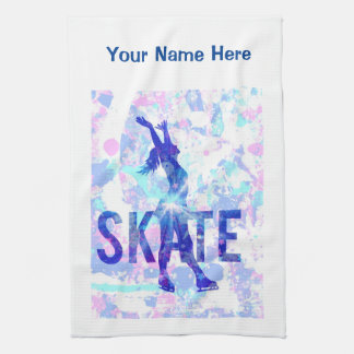 Your Custom Image Figure Skating Blade Wipe Tea Towel