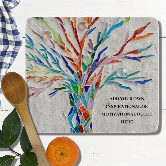 Your Custom Inspirational Quote Cutting Board (Creator Uploaded)