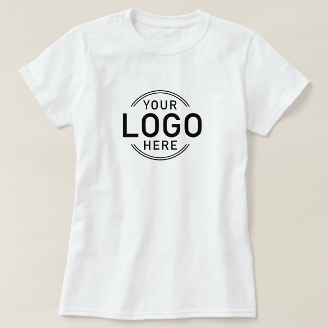 Your Custom Logo Front and Back Business Corporate T-Shirt (Design Front)