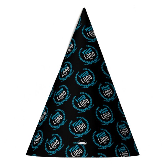 Your Custom Logo | Image All Over Patterned Party Hat (Left)