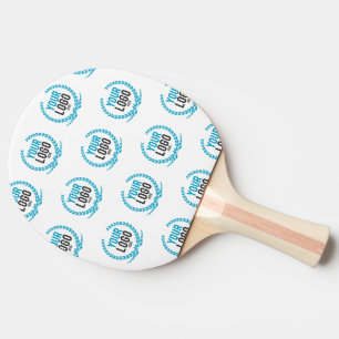 Your Custom Logo Image All Over Patterned Ping Pong Paddle