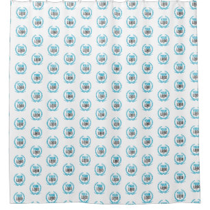 Your Custom Logo   Image All Over Patterned Shower Curtain