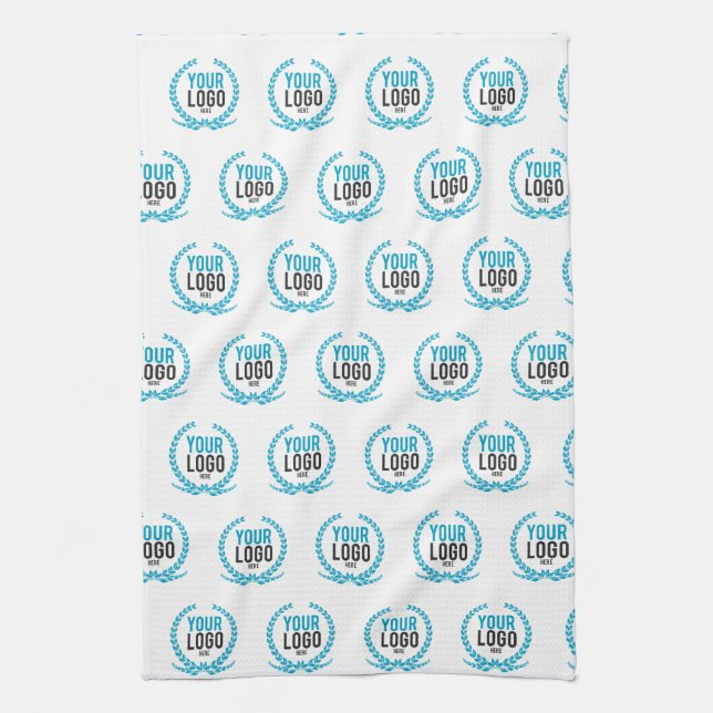 Your Custom Logo | Image All Over Patterned Tea Towel (Vertical)