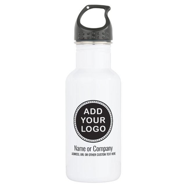 Your custom logo or graphic and text 532 ml water bottle (Front)