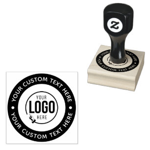 Your Custom Logo  Personalised Monogram or Text Rubber Stamp