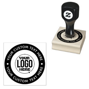 Your Custom Logo  Personalised Monogram or Text Rubber Stamp